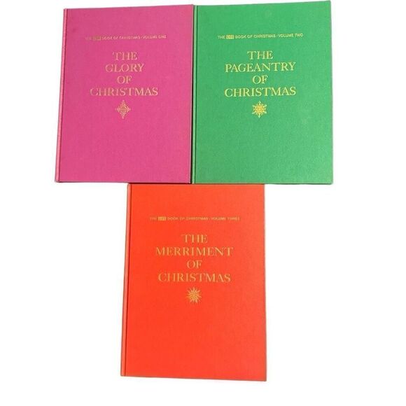 1963 The Time Life Book of Christmas 3 Volume Set Glory Pageantry Merriment - Picture 1 of 11